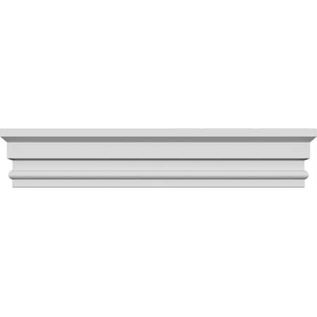 Ekena Millwork 153" Bottom Width x 155" Top Width x 5 1/2"H x 1"P Panel Crosshead CRH06X153PN-3